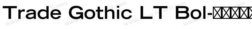 Trade Gothic LT Bol字体转换